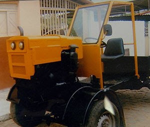 Em 10 anos ele construiu 5 carros (Foto: Reprodução/Inter TV Cabugi) Em 10 anos ele construiu 5 carros (Foto: Reprodução/Inter TV Cabugi)