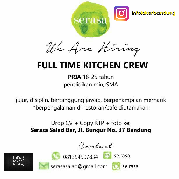 Lowongan Kerja Terbaru Lowongan Kerja Cafe Bandung