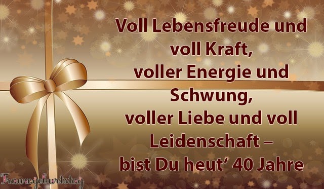 ¡Órale! 19+ Raras razones para el Fiese Sprüche Zum 40 Geburtstag? Mit