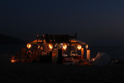 Beach Bar at Night