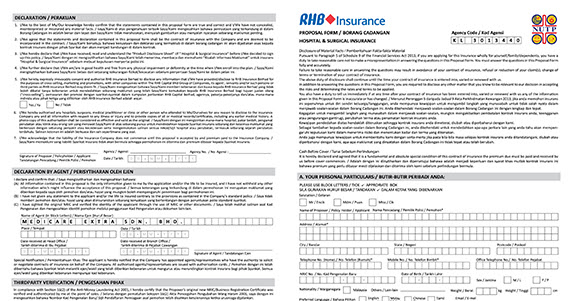 Borang Perlindungan Insurans - Azmitakaful Blog Insurans Takaful
