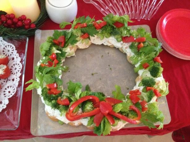 Good Bread Good Meat Good God Let's Eat : Christmas Wreath Appetizer