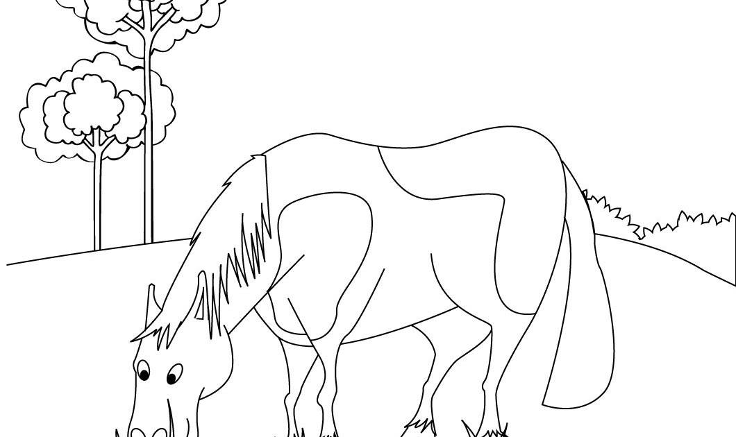 Belle Coloriage De Cheval Dans son Box Dificil  30000 ++ collections