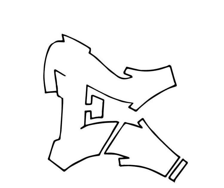Huruf A Graffiti Hari Belajar