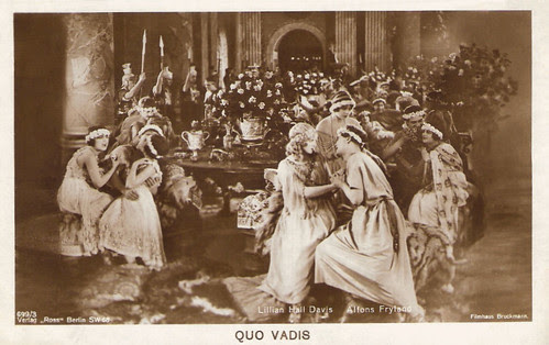 Alphons Fryland and Lilian Hall-Davis in Quo vadis? (1924)