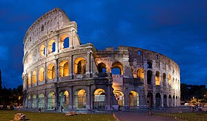 English: A 4x4 segment panorama of the Coliseu...
