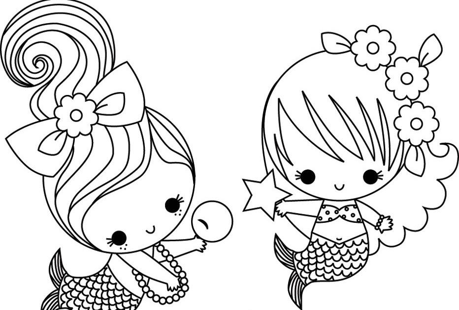 Mermaid And Unicorn Coloring Pages
