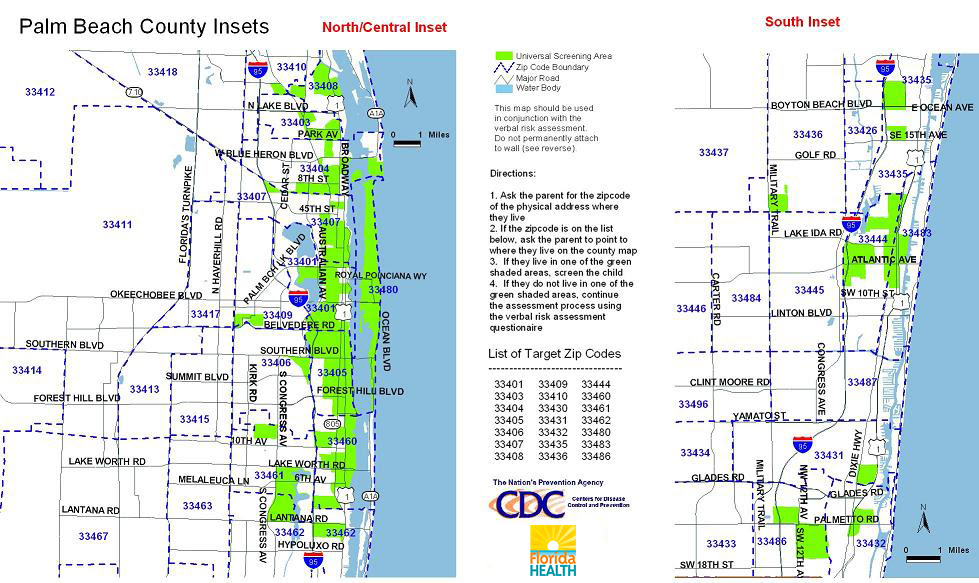 Palm Beach County Zip Code Map - Maping Resources