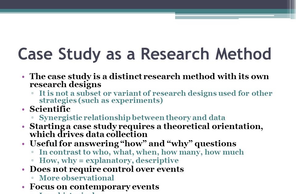 case studies as research method