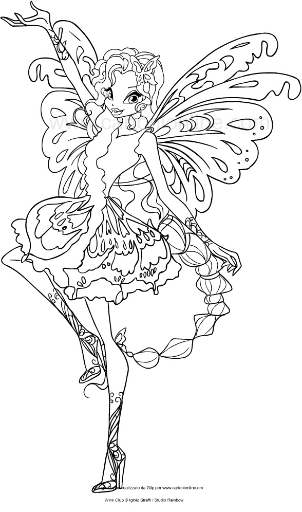 Aisha Winx Da Colorare Stampae Colorare