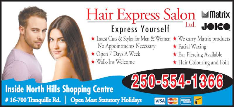 35+ Ladies Hair Salon Opening Times