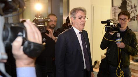 Il presidente dell'Inter Massimo Moratti. Ansa