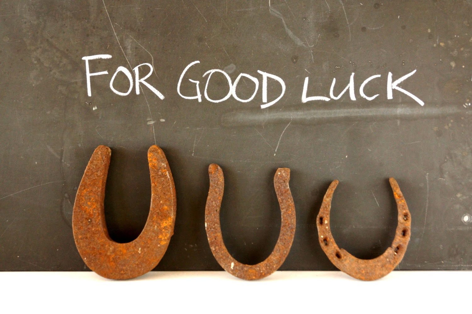 Vintage / Antique Cast Iron Horse Shoes / Pony Shoes, Set of 3 (c.1900s) - Good Luck Horseshoe, Rustic Farmhouse Decor, Altered Art Supply - ThirdShift Vintage / Antique Cast Iron Horse Shoes / Pony Shoes, Set of 3 (c.1900s) - Good Luck Horseshoe, Rustic Farmhouse Decor, Altered Art Supply - ThirdShift