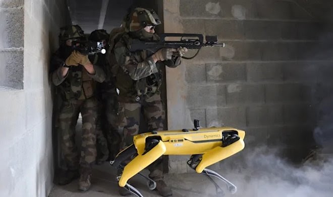 Французская армия провела учения с участием робо-пса Spot