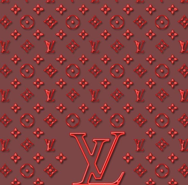 Beautiful Red Wallpaper Louis Vuitton Logo Photos