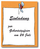 Geburtstagseinladung Geburtstagseinladung
