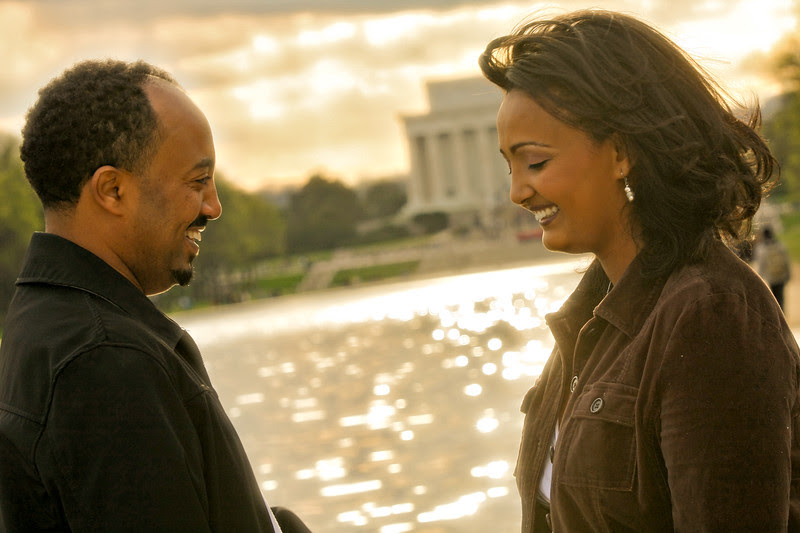 Meaza and Zewdu Engagement Photos in DC