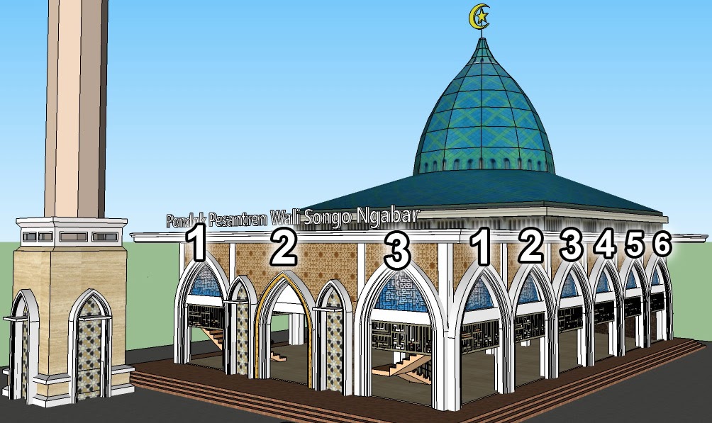 25 Populer Gambar Pintu  Depan Masjid 