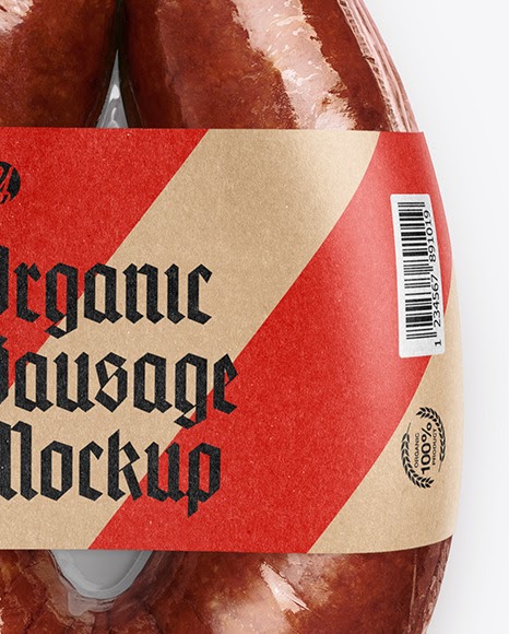 Download Dark Krakowska Sausage Mockup Dark Krakowska Sausage Mockup In Packaging Mockups On Yellow PSD Mockup Templates