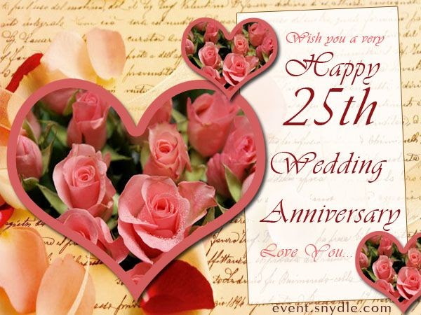 Silver Jubilee 25th Wedding Anniversary Wishes Images Fachurodji