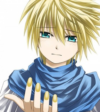 Featured image of post Anime Guy With Blonde Hair And Blue Eyes He too has bright blue eyes and spiky blonde hair