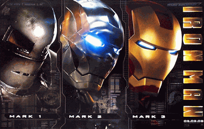 Three Versions of Iron Man Promotional Poster