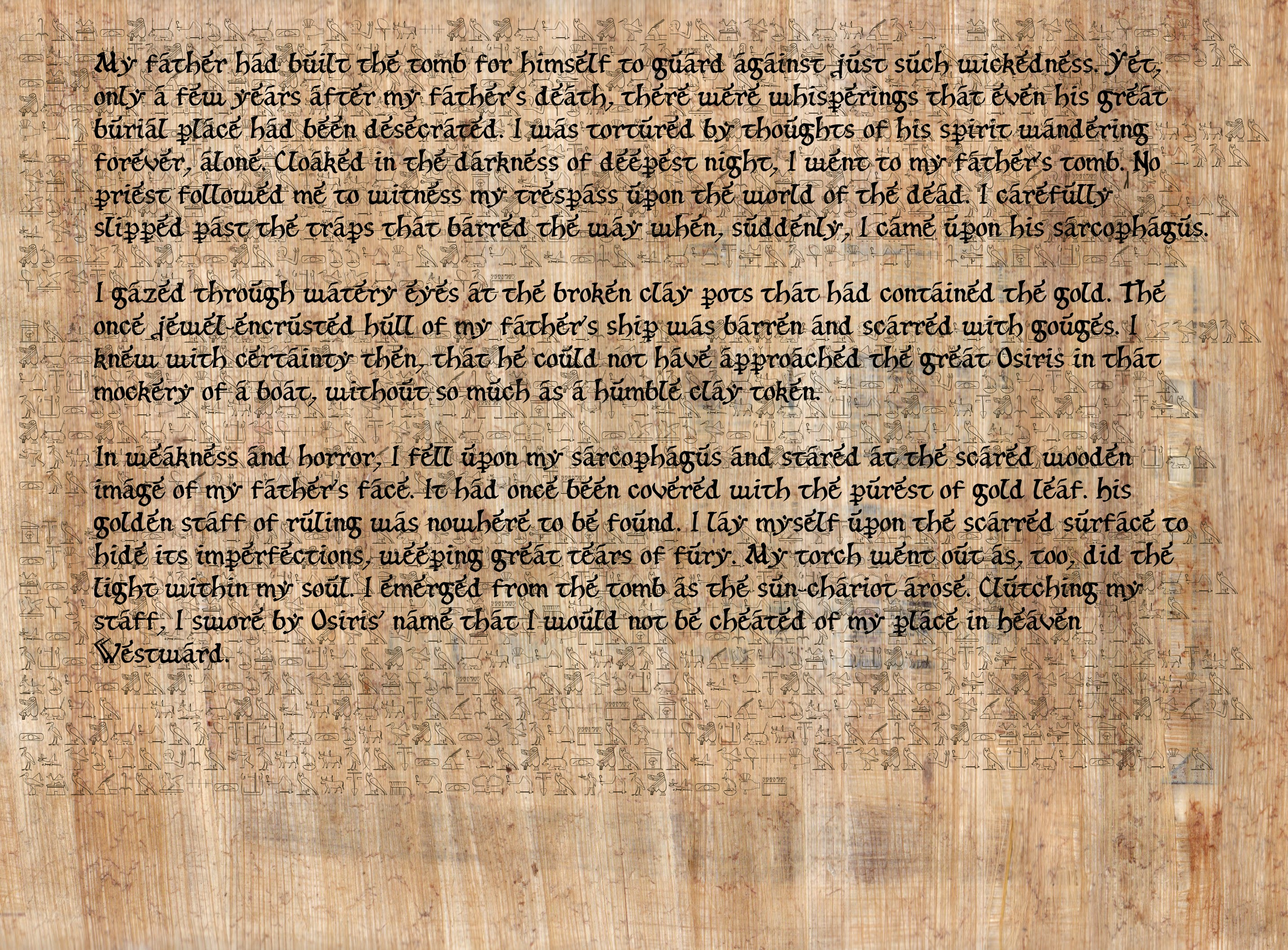 From Tracy and Laura Hickman, TSR's Pharaoh
adventure, Amun-Re's story, part 2