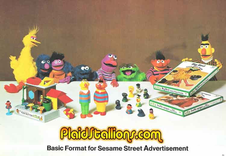 sesame street toys by child guidance