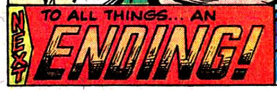 Not many people know that Avengers ended with the next issue. Avengers 1978 next issue blurb