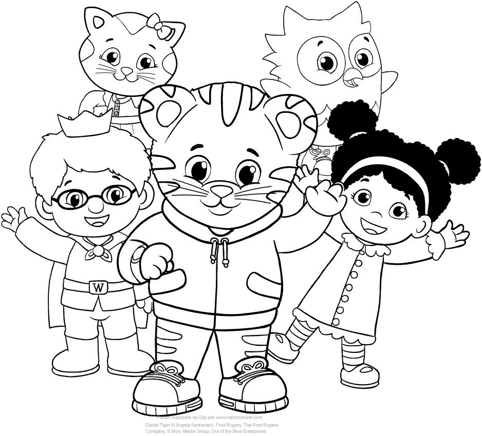 Disegni Da Colorare E Stampare Gratis Daniel Tiger