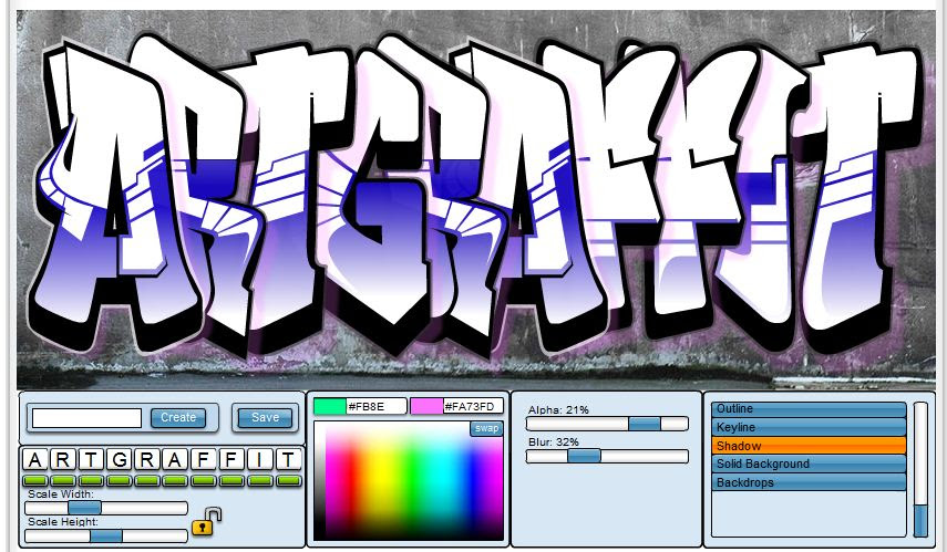 Graffiti Graffiti Font Letters Generator