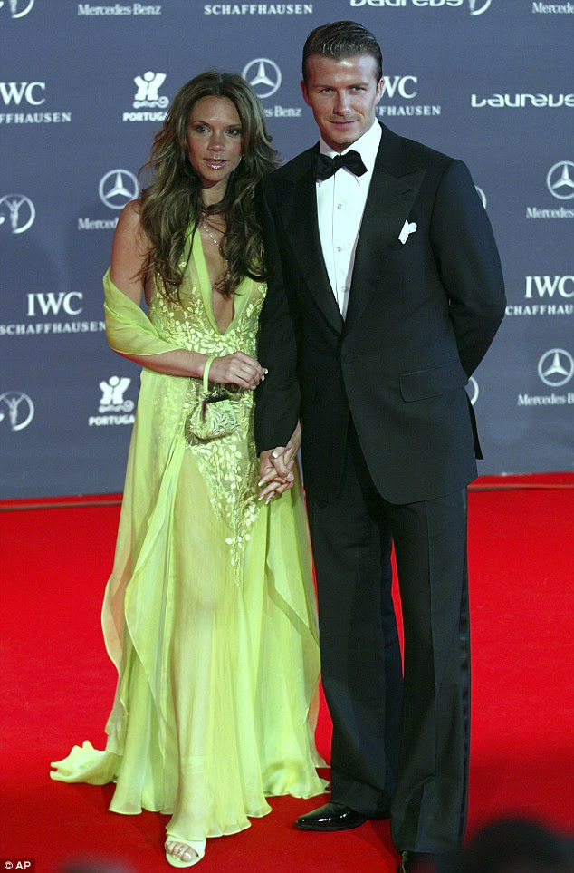 O feliz casal: David e Victoria se tornaram um dos casais mais amados do mundo showbiz