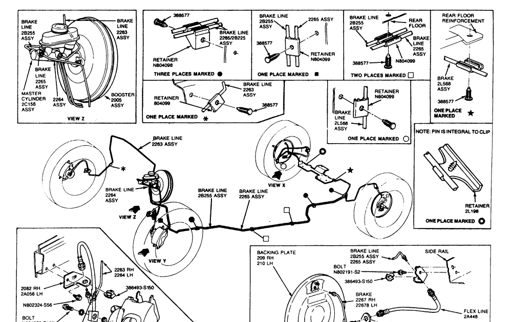2004 Ford Taurus Brake Line Diagram