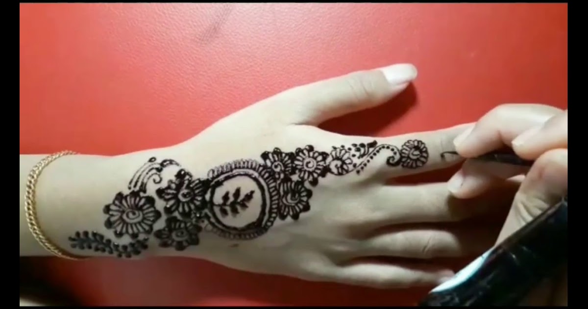 Henna Tangan Simple 28+ Terbaru Contoh Gambar Henna Di Tangan Simple