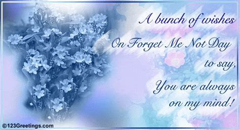 A Bunch Of Wishes Free Forget Me Not Day eCards A Bunch Of Wishes Free Forget Me Not Day eCards