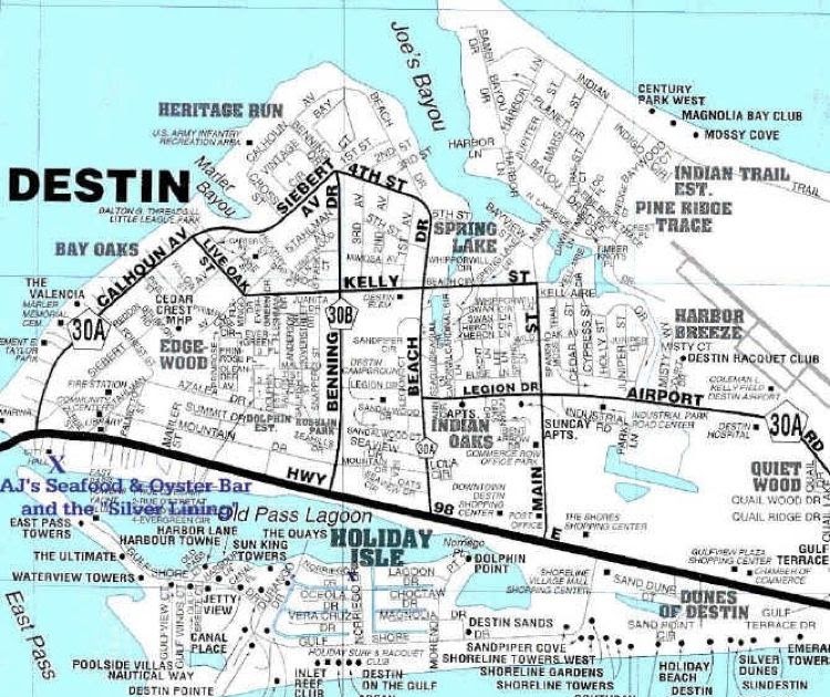 Destin Time Zone - Share Map