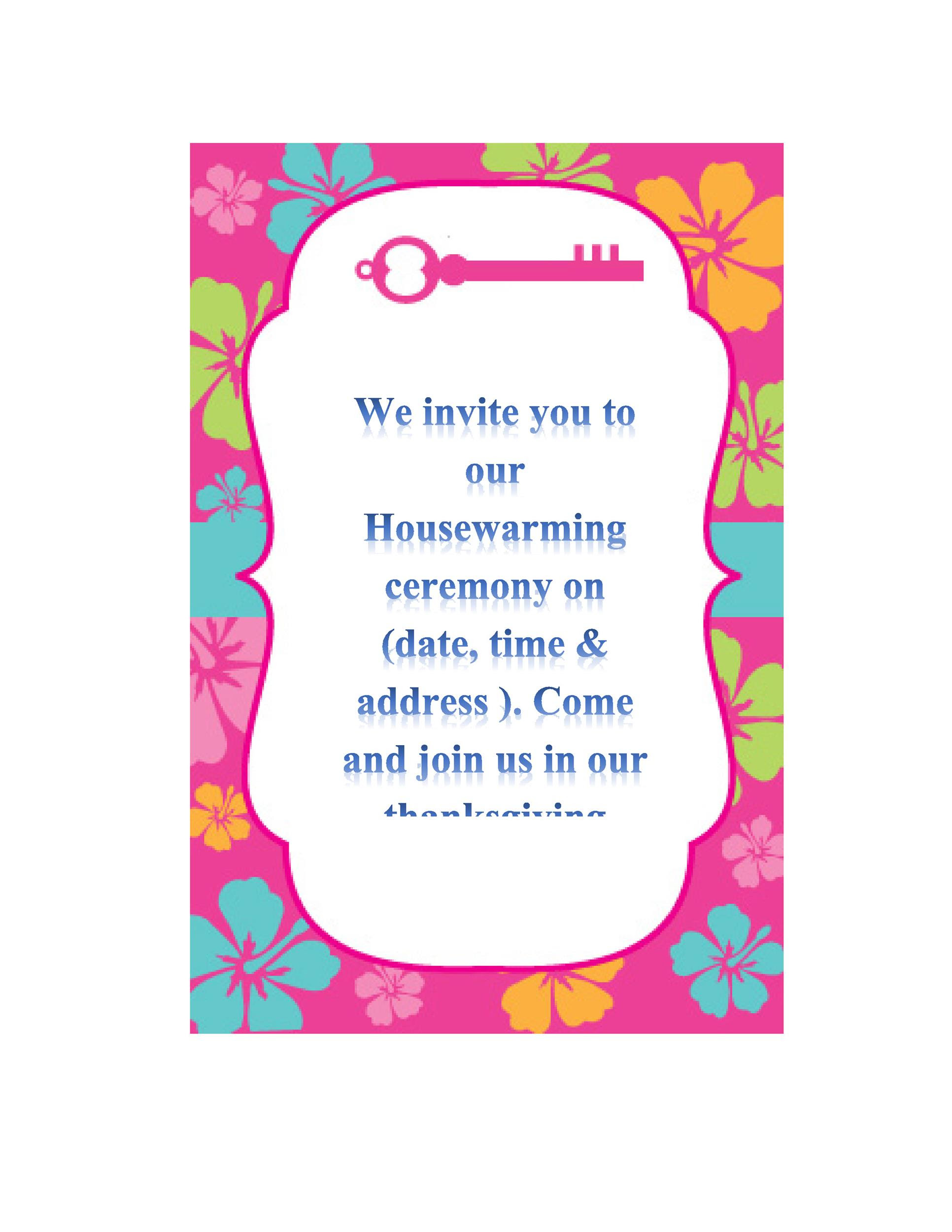 Aboutme House Warming Ceremony Invitation Card Templates