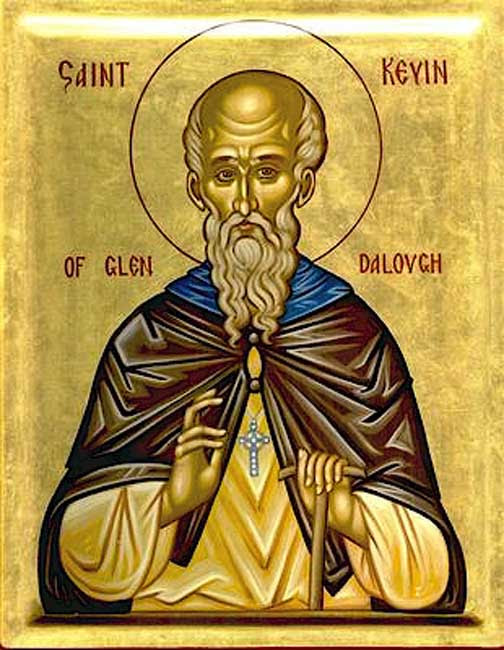 img ST. KEVIN of Glendalough, Patron saint of Dublin