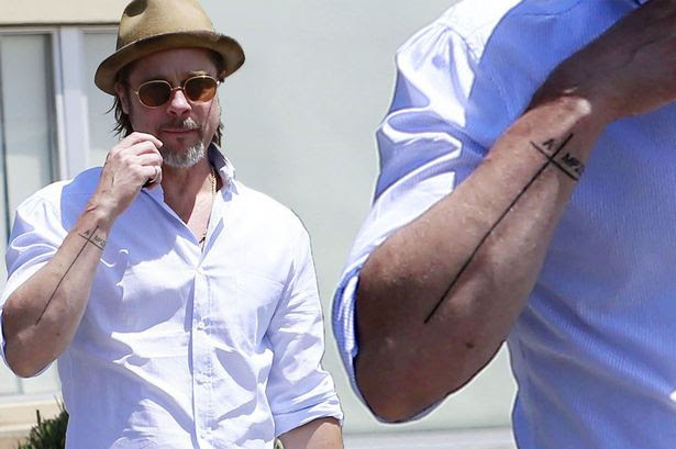 Brad Pitt Tattoos Revealed Brad Pitt's All Plastic Surgery and