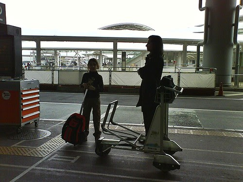 Waiting for the Airport Lumousine
