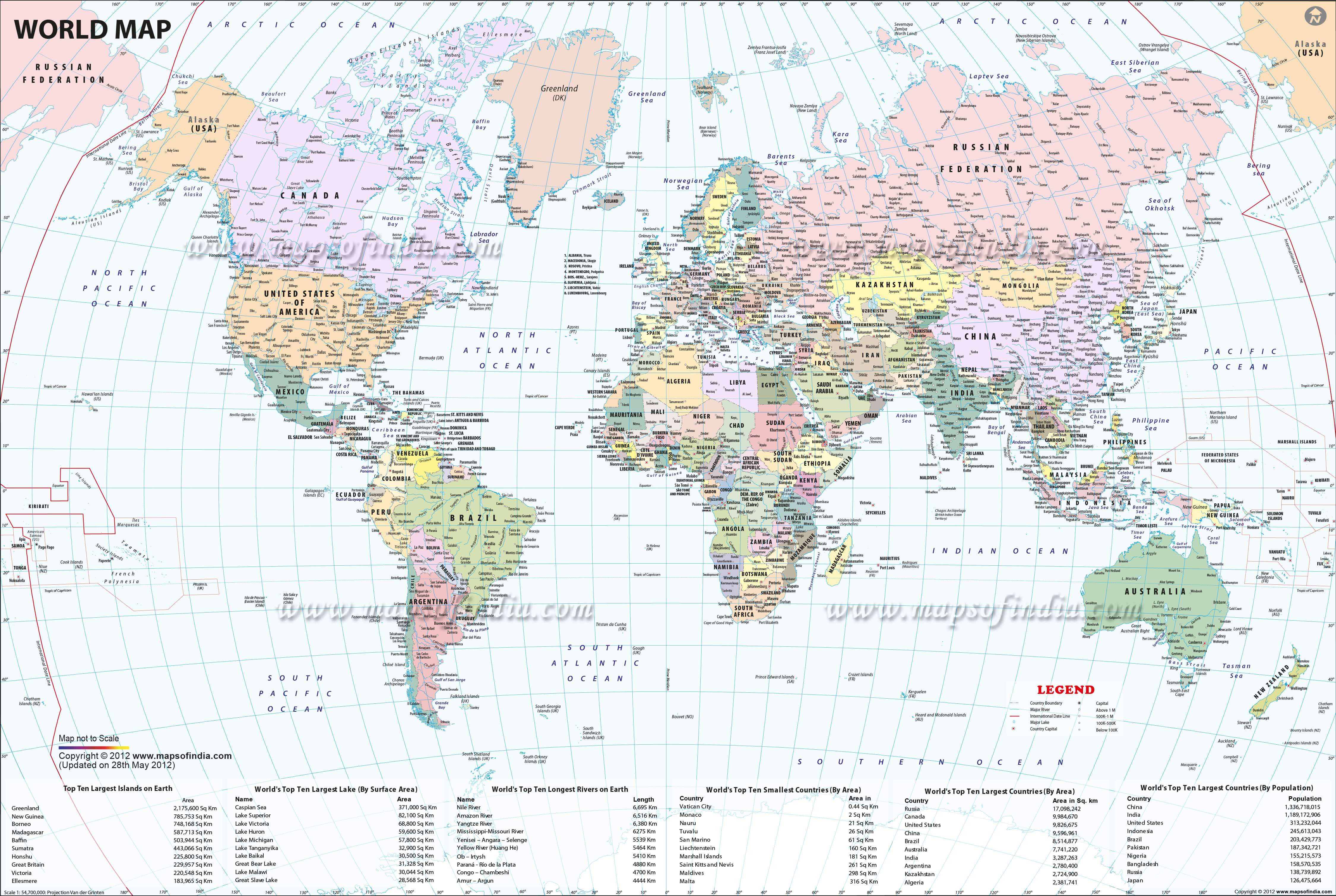Map Of The World Zoomable Direct Map