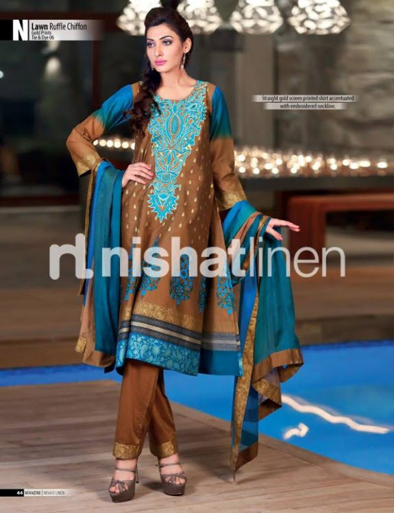 Nisha-New-Eid-Lawn-Summer-Lawn-Prints-Suits-Latest-Collection-2014-by-Nishat-Linen-Clothes-5 Nisha-New-Eid-Lawn-Summer-Lawn-Prints-Suits-Latest-Collection-2013-by-Nishat-Linen-5