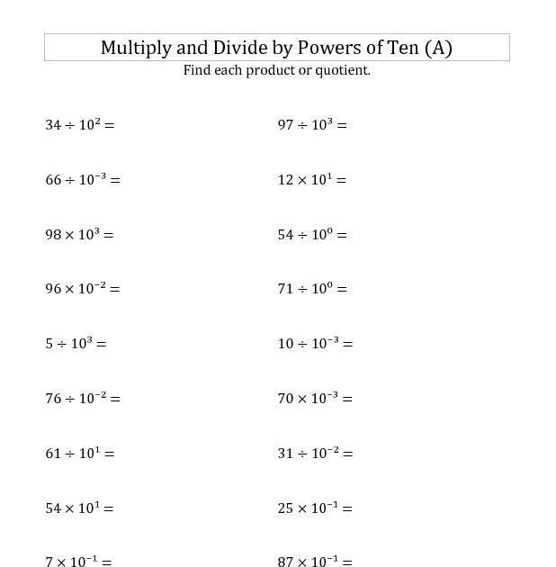Dividing Decimals Worksheets For 5th Grade - Free Worksheet