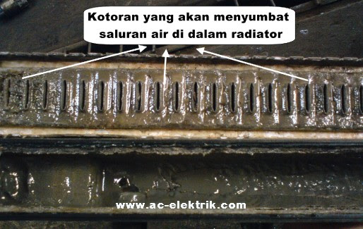 Gambar radiator tersumbat