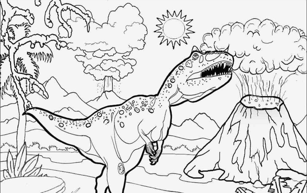 Malvorlage Dinosaurier T-Rex : T-Rex Ausmalbild - Kostenlos zum