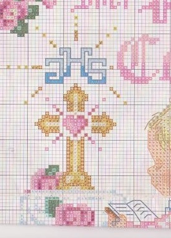 Servilletas De Punto De Cruz Para Bautizo / GRAFICOS PUNTO DE CRUZ