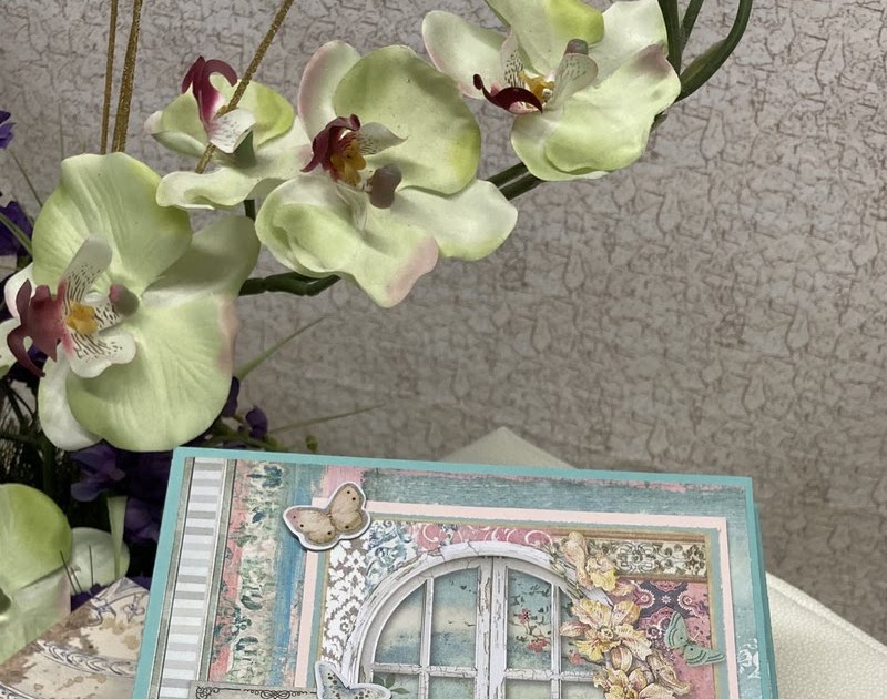FotoBella Make a Mini Folio with Stamperia Orchids and Cats Collection