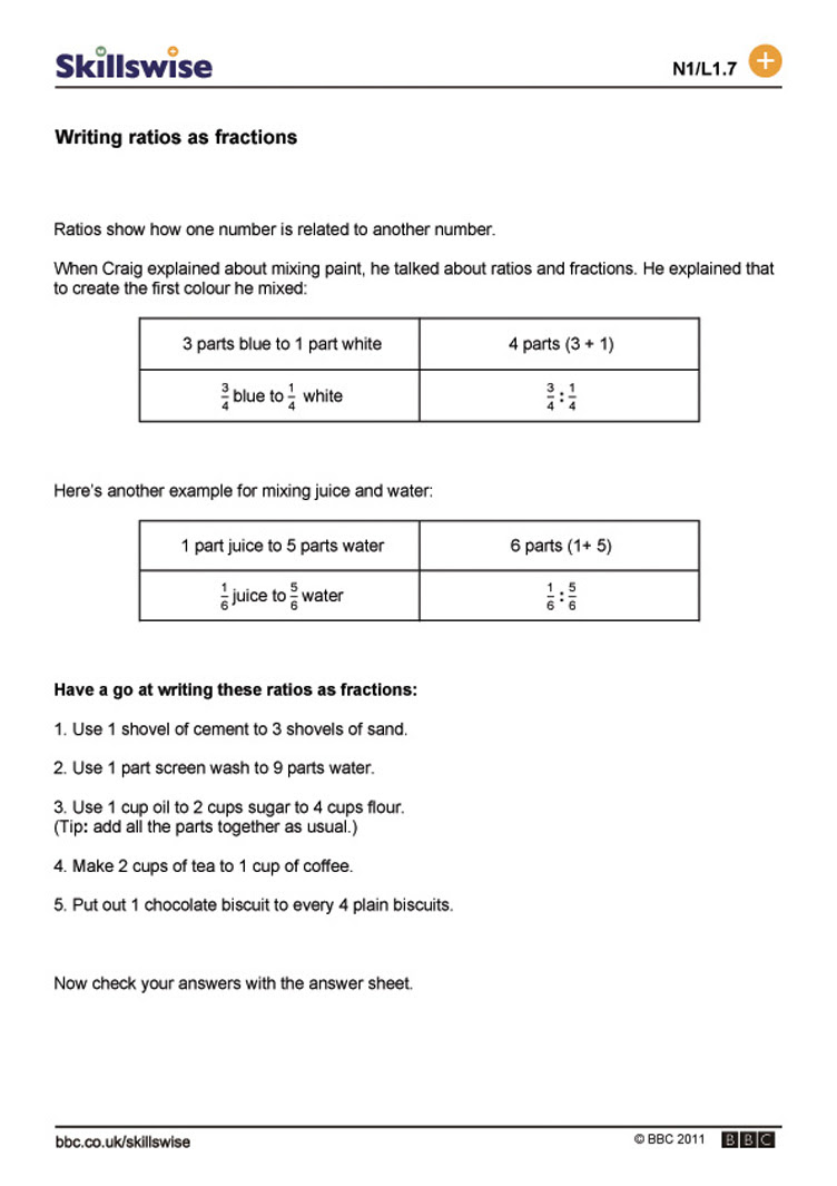 understanding fractions worksheet simplifying fractions