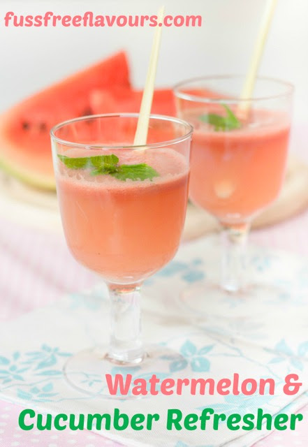 Watermelon and cucumber refresher 