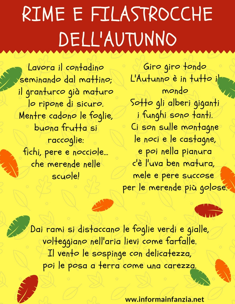 Poesie Per Bambini In Rima